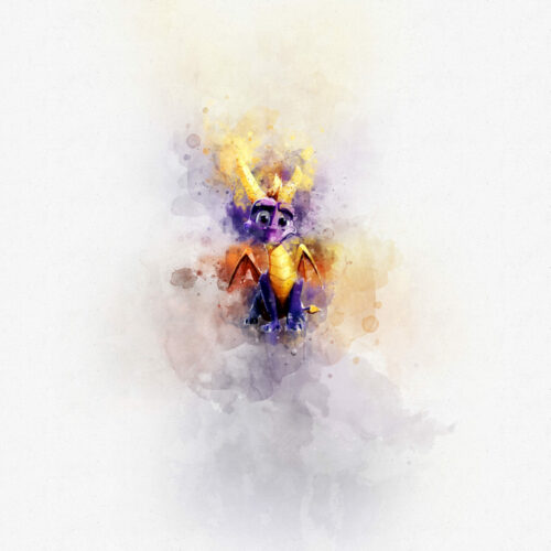 Watercolor Spyro – A6